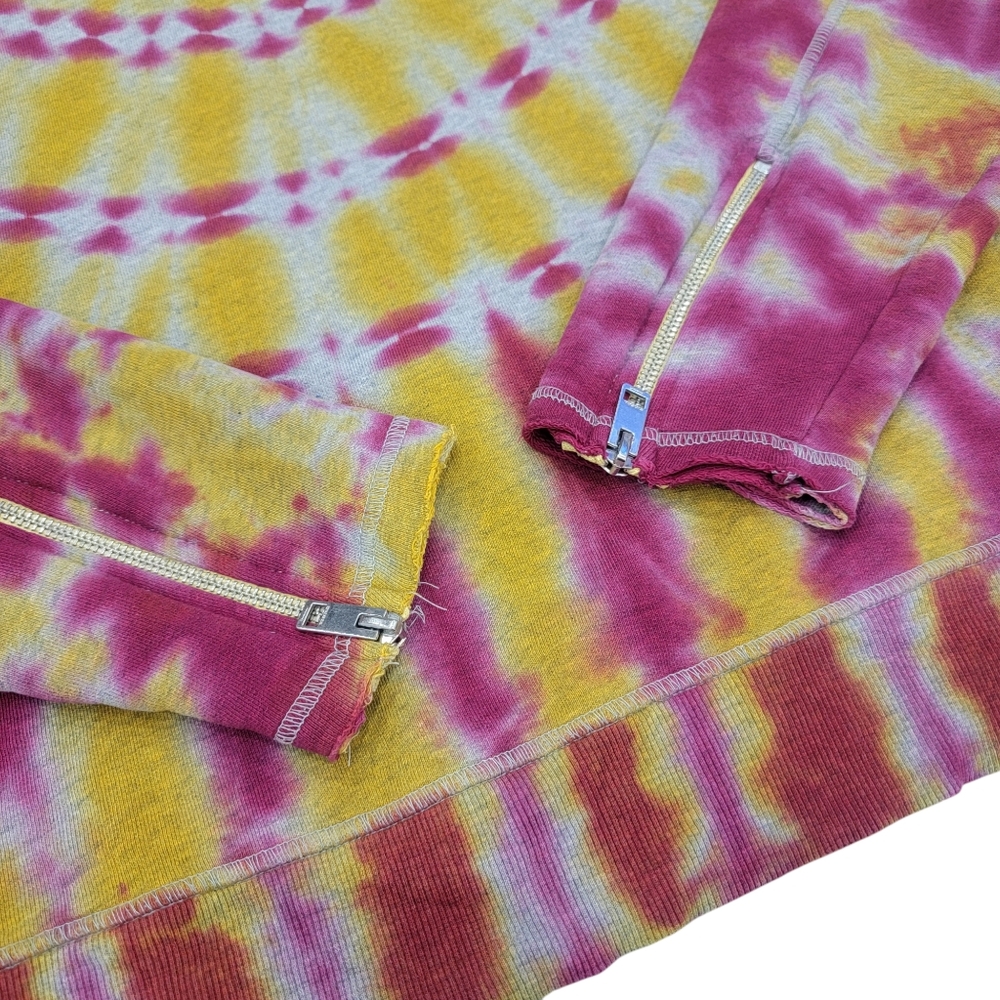 Diesel Tie-Dye Crewneck Sweatshirt Yellow Pink Y2K Bright Colorful Women… - Picture 6 of 17